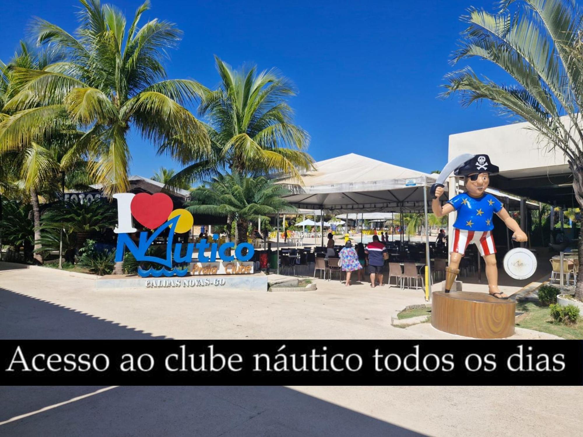Nautico Flat Com Acesso Ao Clube Nautico Praia- Caldas Novas Exterior foto